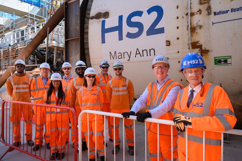 HS2 unveils Bromford Tunnel TBM